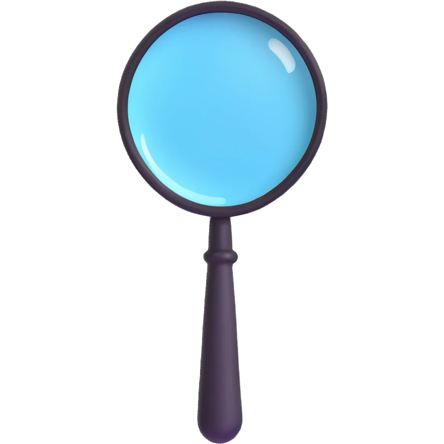 magnifying glass emoji