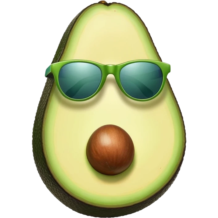 Avocado wearing sunglasses emoji