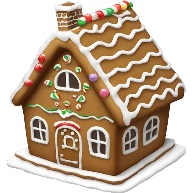 gingerbread house emoji