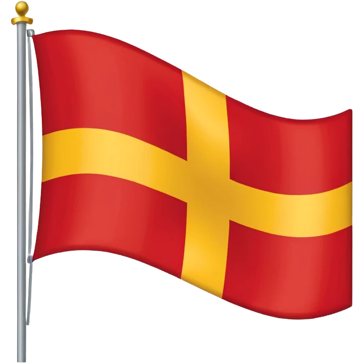 Skåne flag ( looks like Swedish flag but red background and yellow cross) emoji