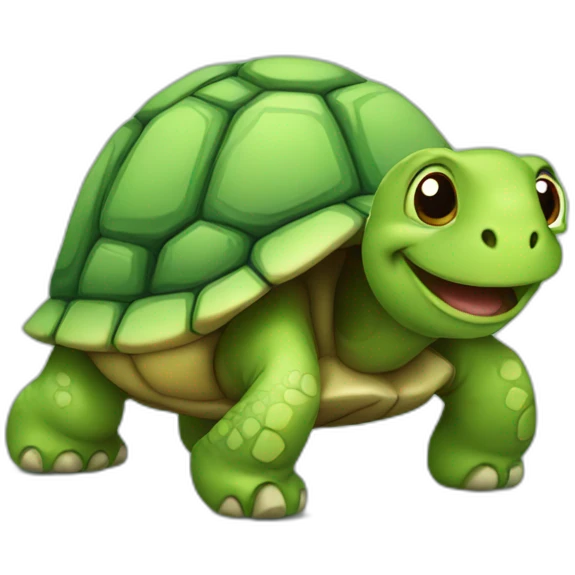 happy tortoise emoji