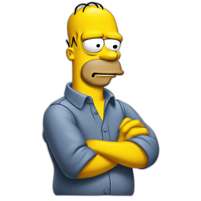 THINKING HOMER SIMPSON emoji