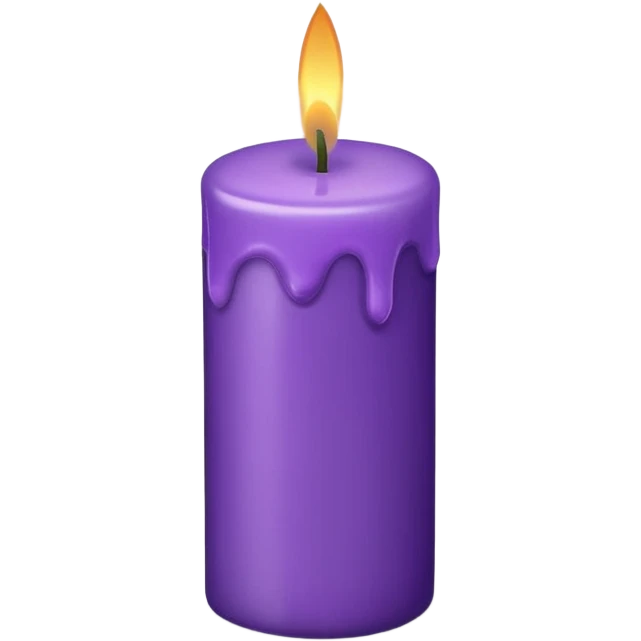 purple candle emoji