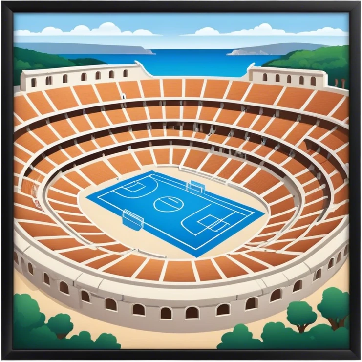 Cinematic Realistic Pula Arena, Croatia emoji emoji