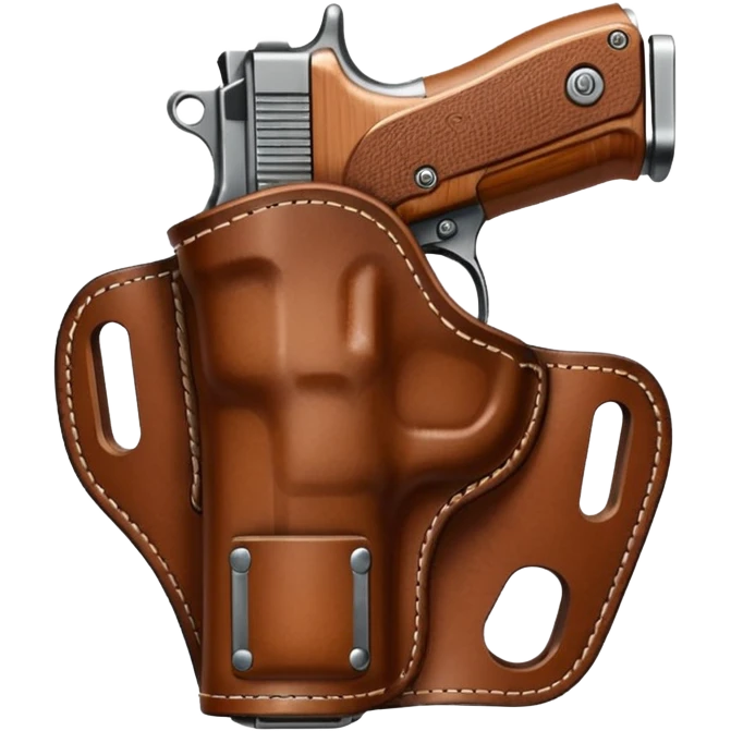 Gun Holster without gun emoji
