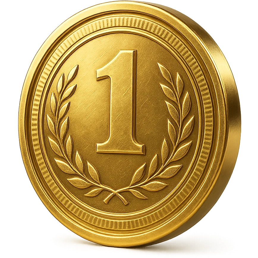 medalla de oro, ilustración, fondo transparente emoji
