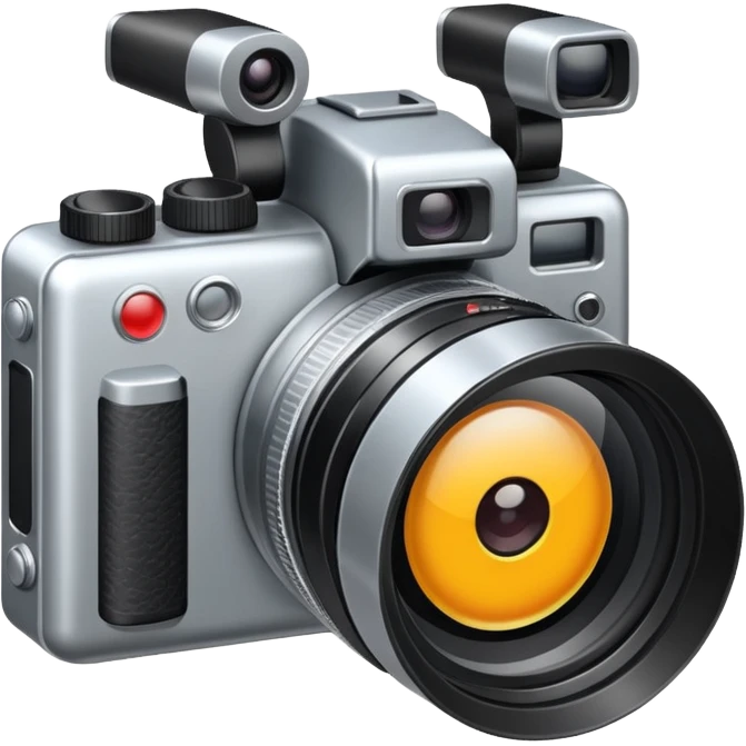 Camera with directions arrows or area view emoji
