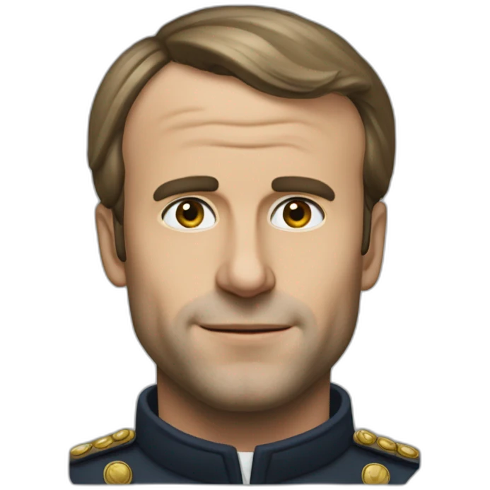 Macron qui dit Léo emoji