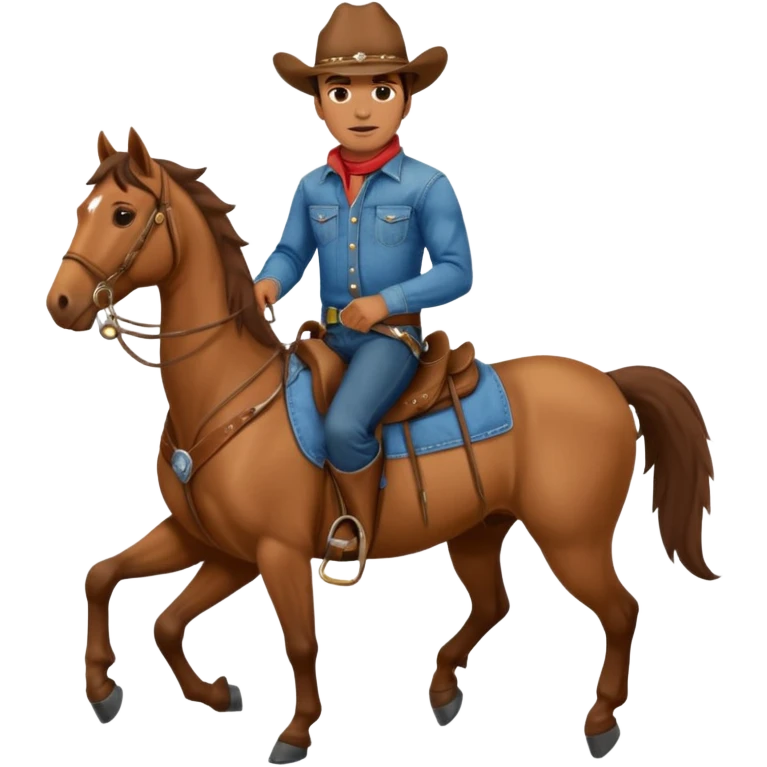 covboy on the horse man  emoji