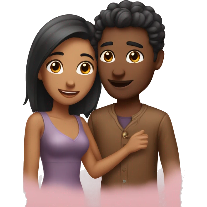 Romantic couple emoji