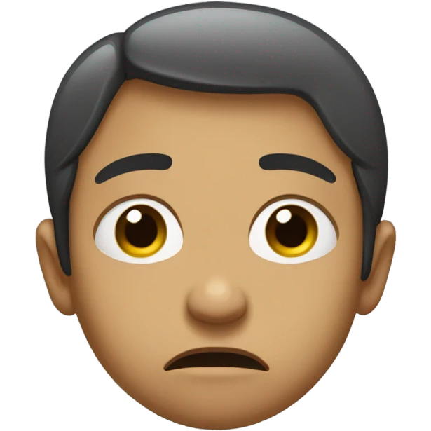 Sad face emoji