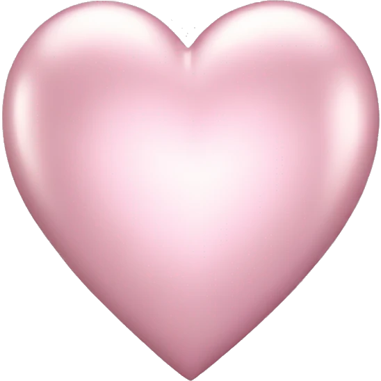 Light pink metallic heart emoji