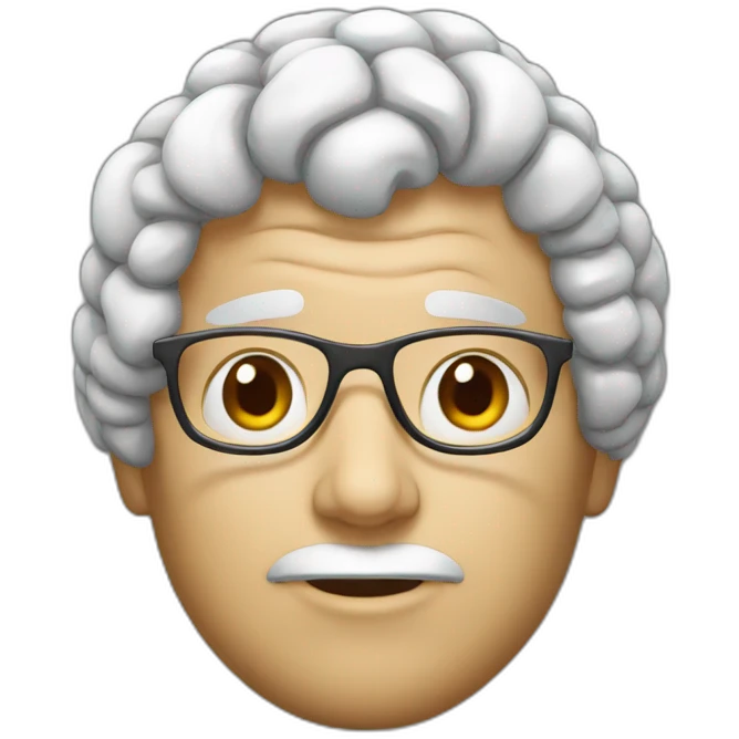 Brainy emoji
