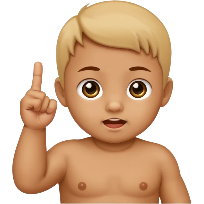 Baby middle finger  emoji