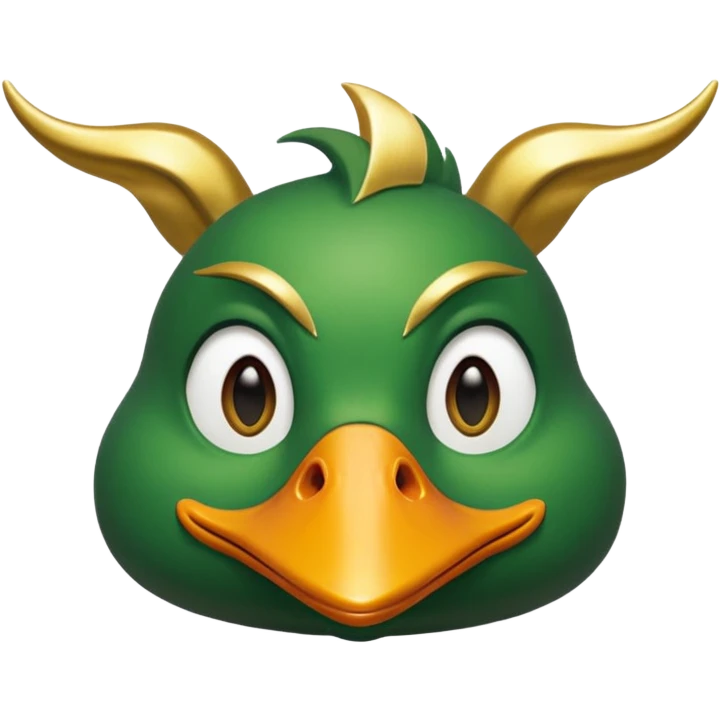 Duck with Loki character  emoji