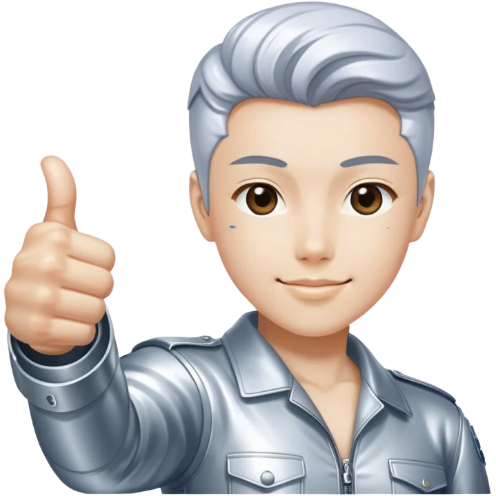 sorayama thumbs up emoji