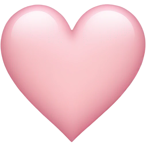 Light pink heart emoji
