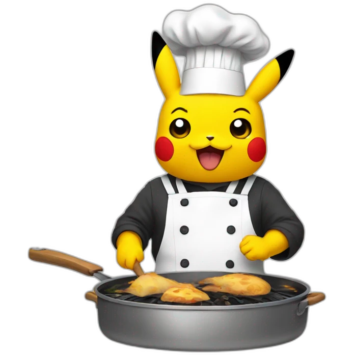 cooking pikachu emoji