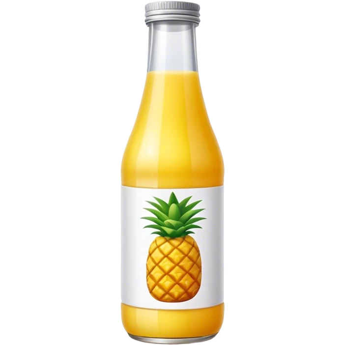 Pineapple juice bottle emoji