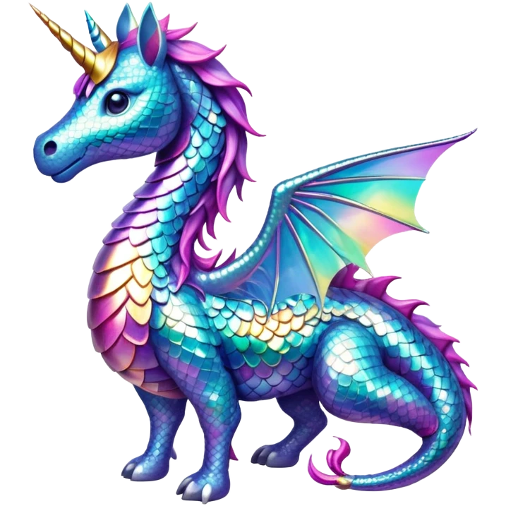 magical creature dragon or unicorn emoji