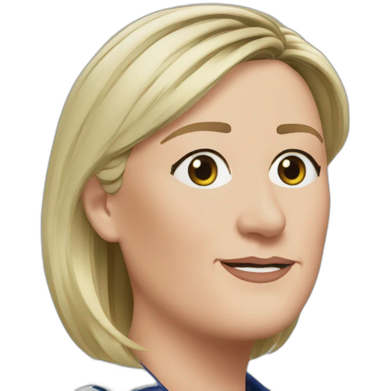 Realistic Marine Le Pen emoji