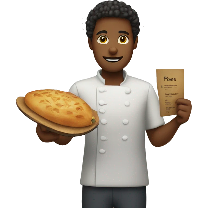 person holding menu
 emoji