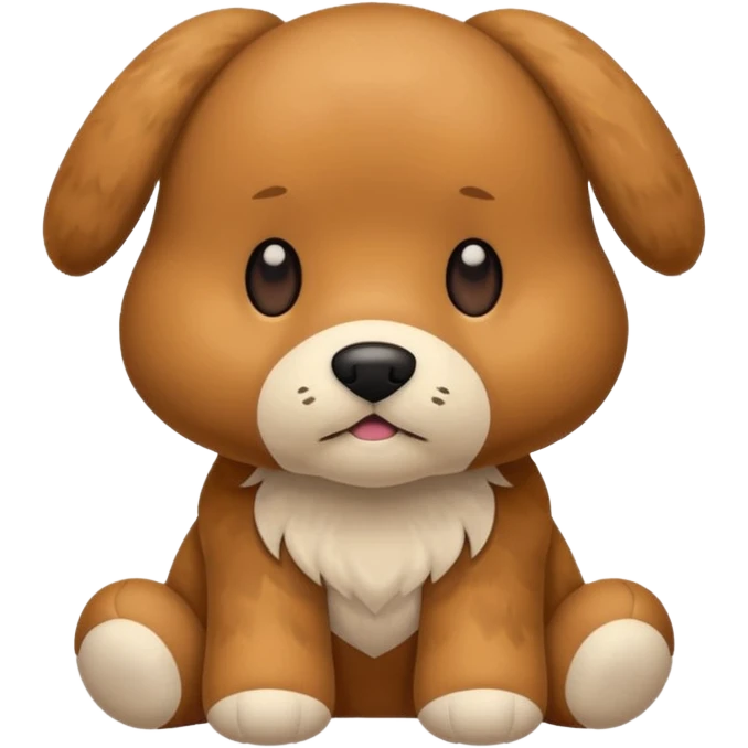 Plush dog toy  emoji