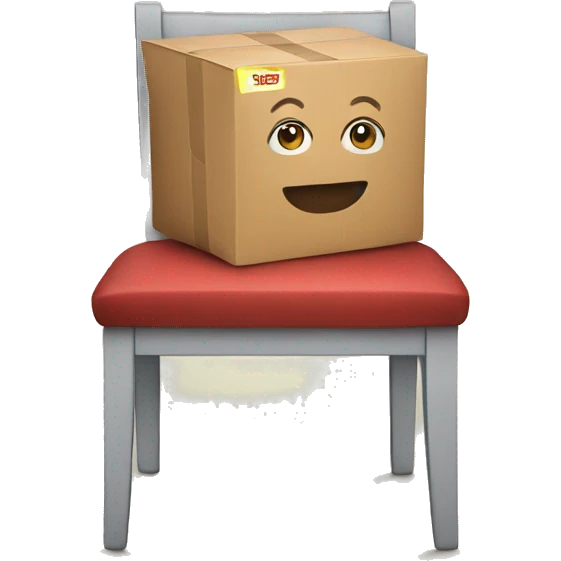 Package on a chair emoji