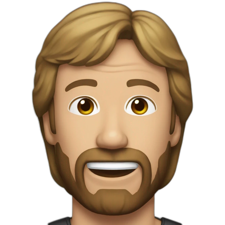 Happy birhday with Chuck Norris emoji