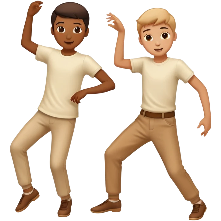 2 boys dancing emoji
