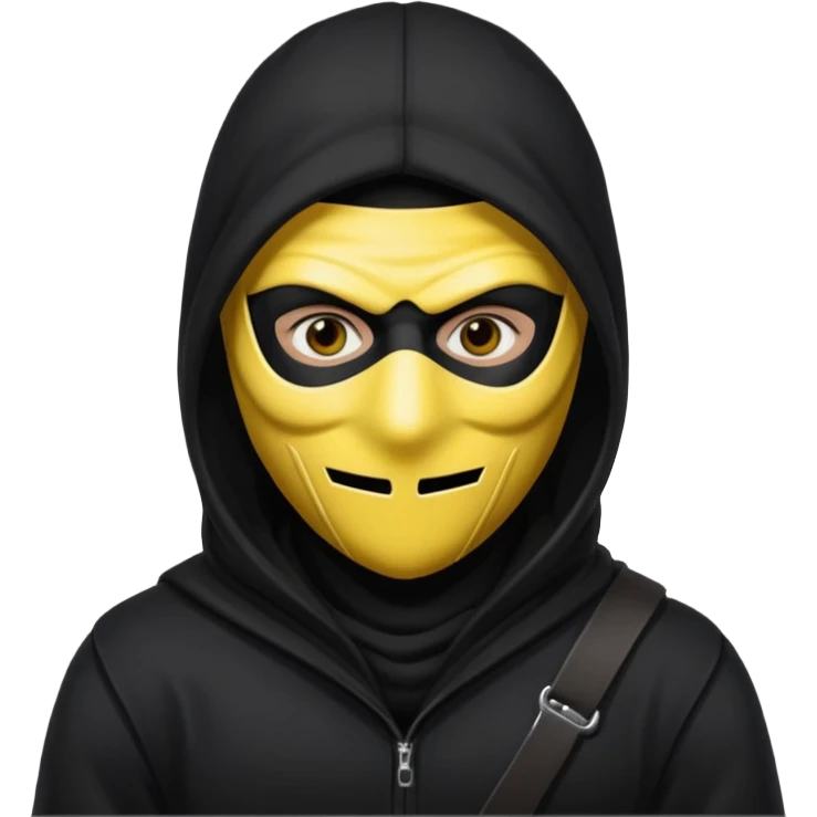 This is a robber with yellow skin emoji