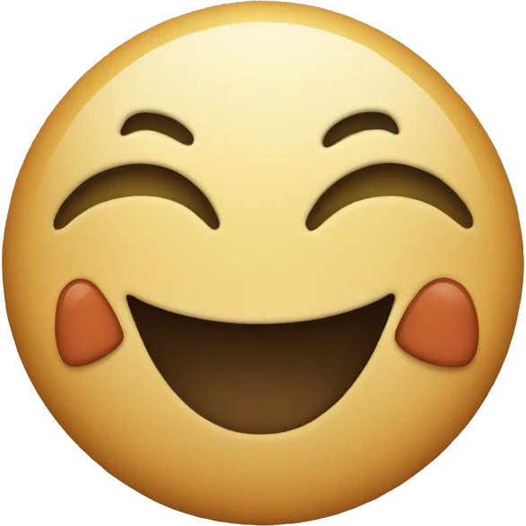 Smile face with a butt emoji