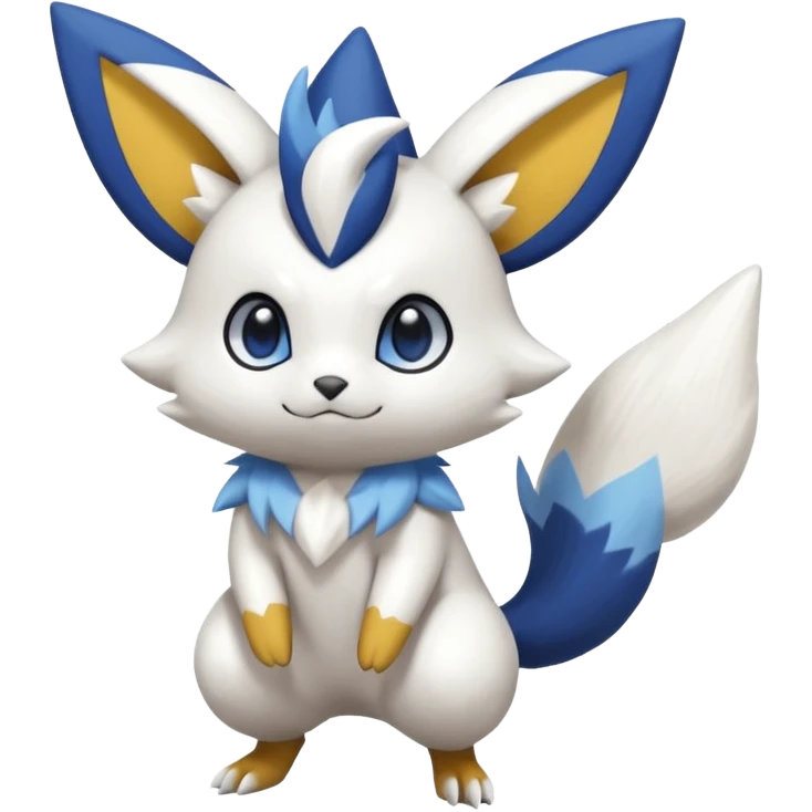Victini-Meowstic-Raichu-Zangoose-Fakémon-hybrid-creature (full body)  emoji