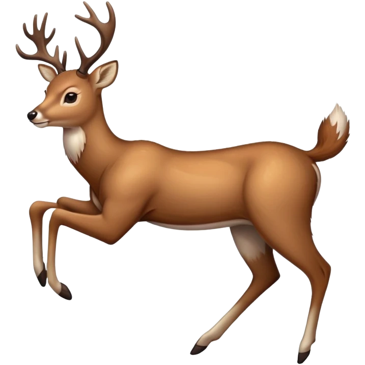 Deer doing a split emoji
