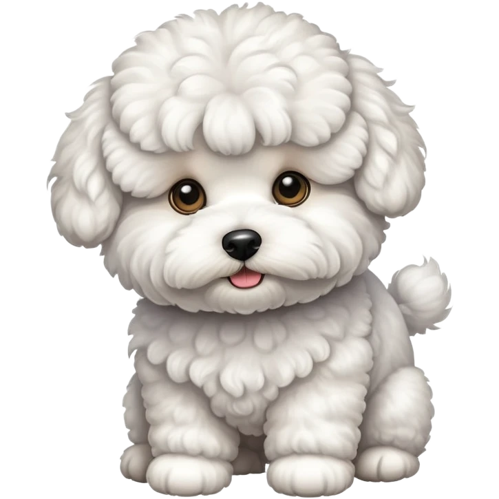 bishon dog emoji