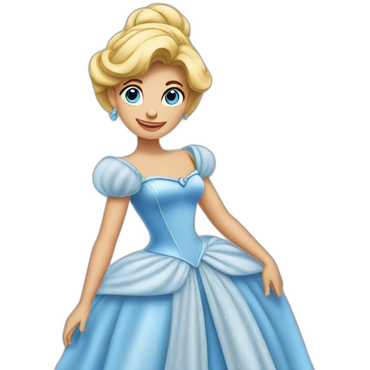 Cinderella pose emoji