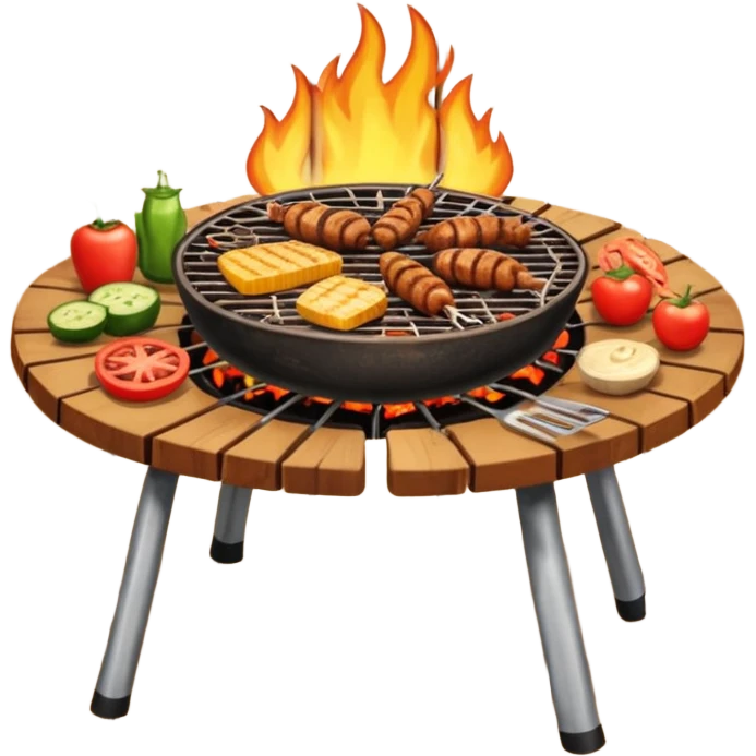 BBQ table emoji
