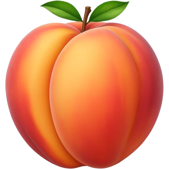 Peach filled with cream emoji