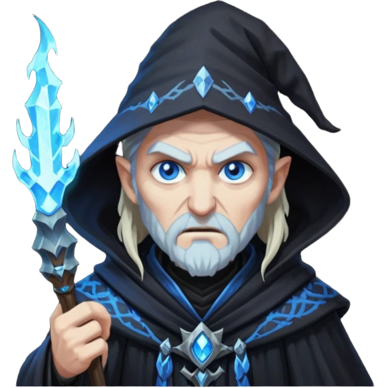 angry wizard pixel art necromancer from skyrim emoji