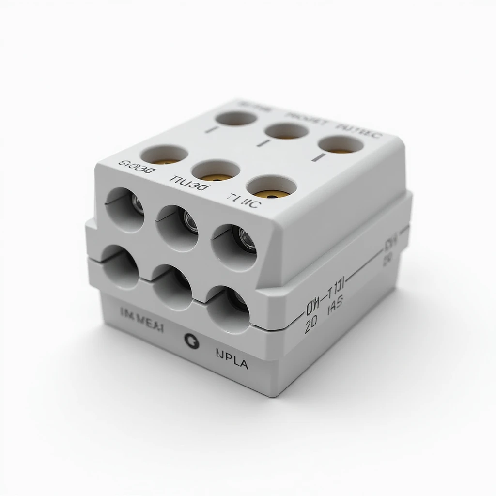 photorealistic image of a lighting connector or terminal block, isolated, no background emoji