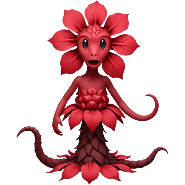 a flower like a monster a demogorgon basically emoji