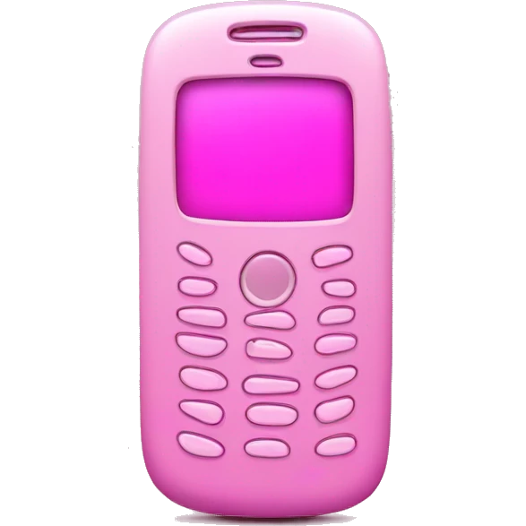 Pink cellphone emoji