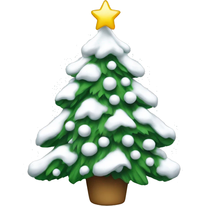 White Christmas tree emoji