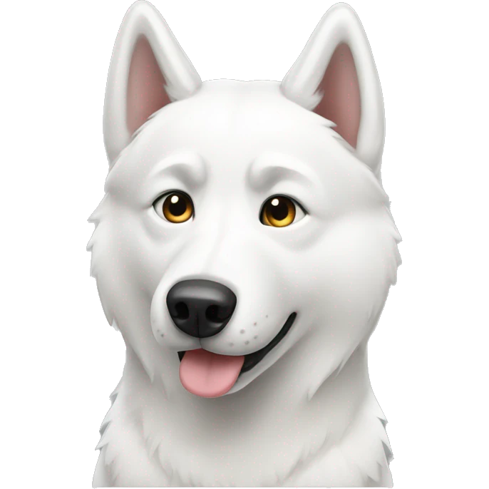 White husky  emoji