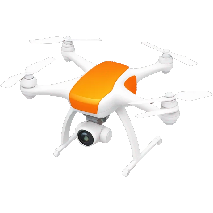 drone with orange backgro emoji
