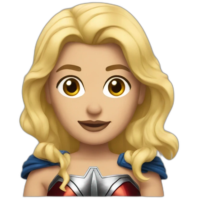 WonderWoman blonde emoji