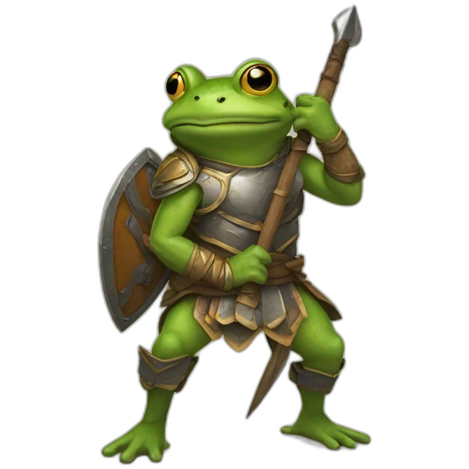 warrior frog emoji