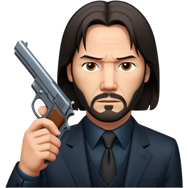 john wick holding pistol emoji
