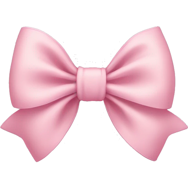 Light pink bow emoji