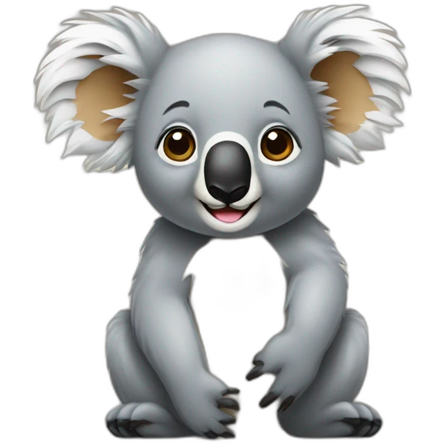 Koala sur ours emoji